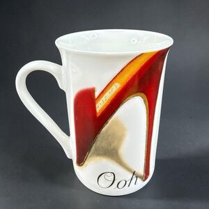 Kent Pottery Ooh Chic La La High Heel Pearl Necklace Coffee Mug Cup White 4in